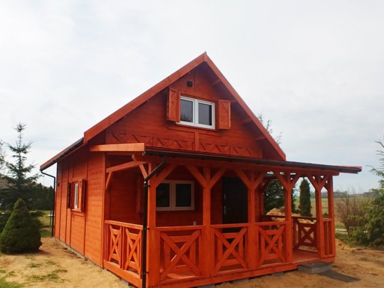 dom drewniany Janusz z tarasem