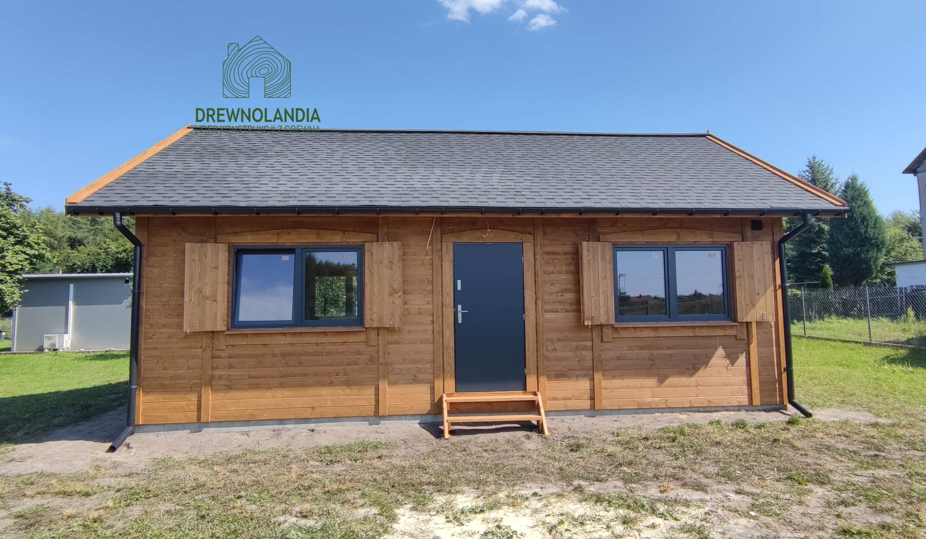Drewniany domek CRK5 - perspektywa wnętrza