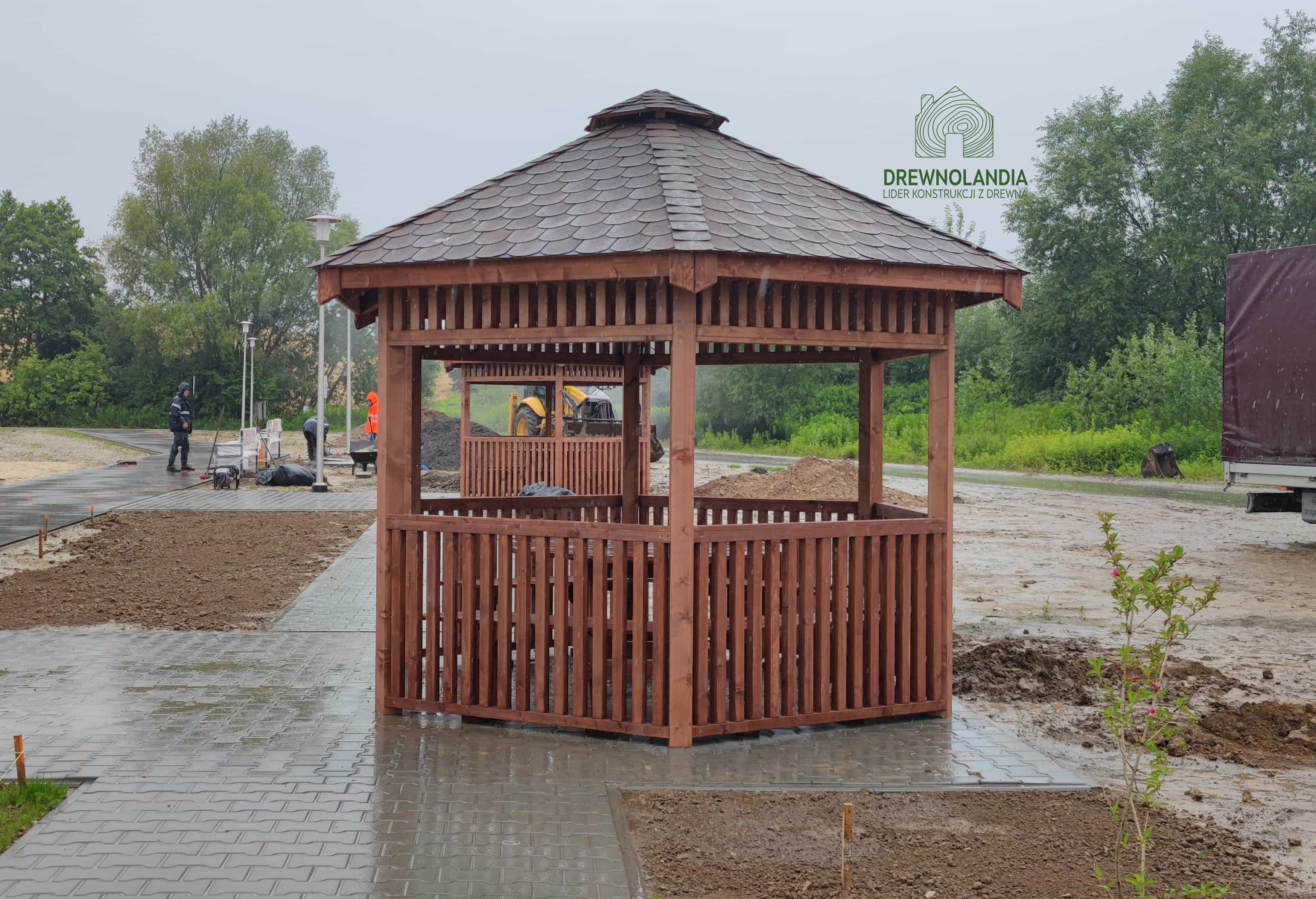 Jadwiga – altanka ogrodowa sześciokątna – Drewnolandia – 3,2m