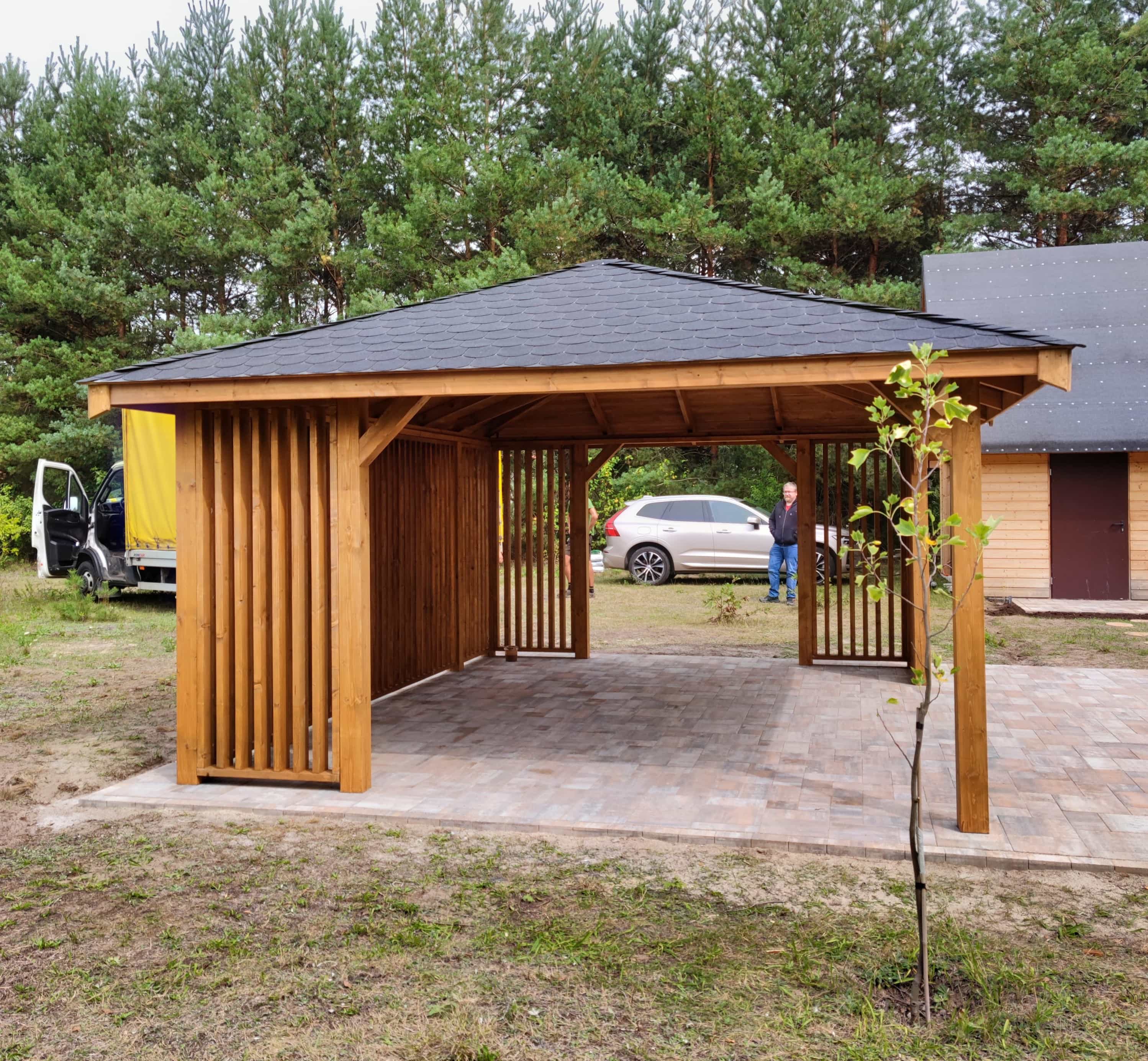 Nowoczesna altana ogrodowa Nela 6x4 m – widok na przestrzeń