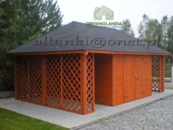 Domki narzedziowe z drewna