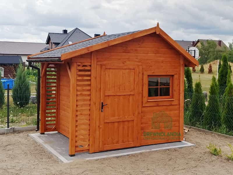 Domek gospodarczy z drewna Bonifacy - 3x2,5m 