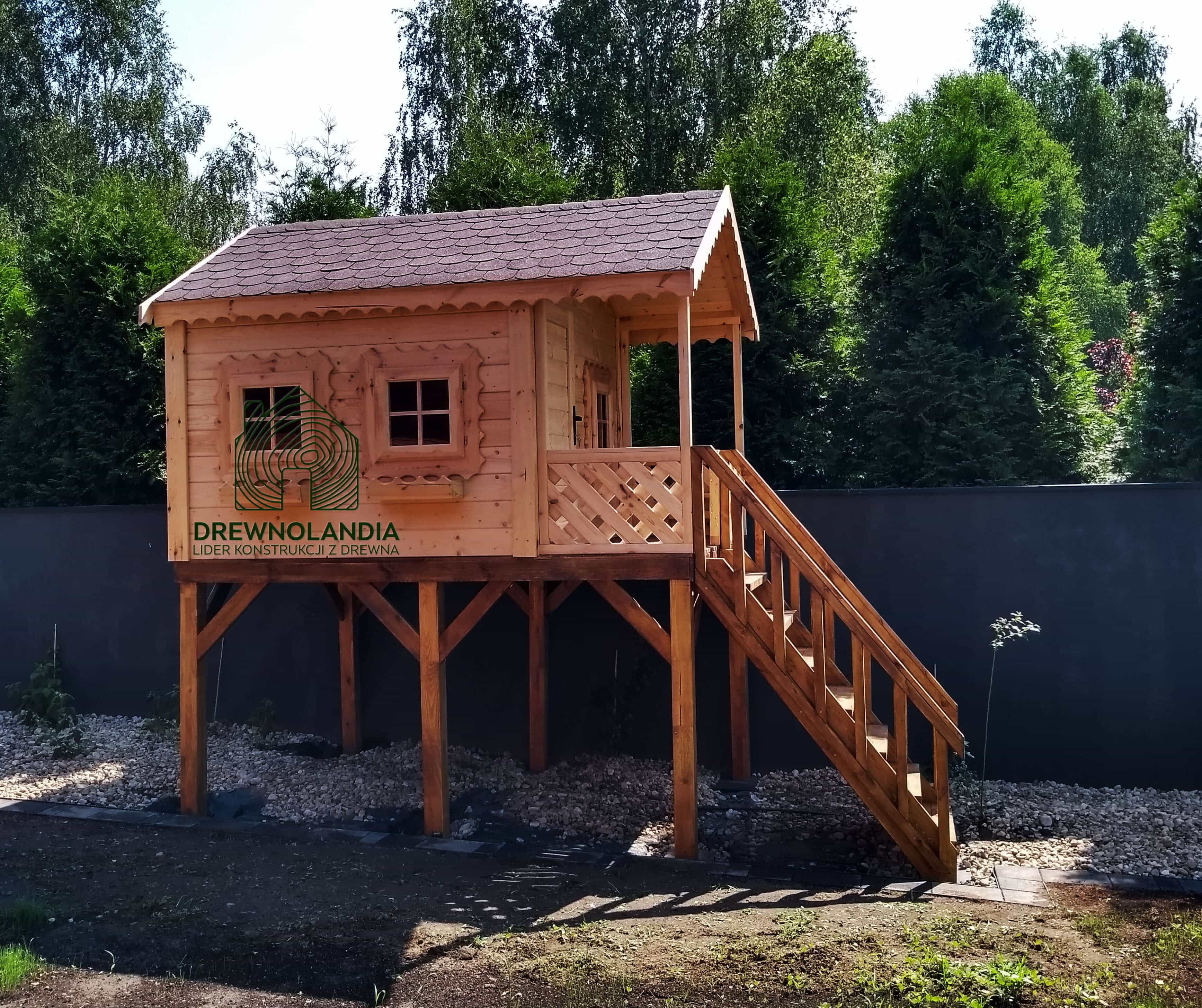 Ekologiczny domek drewniany dla dzieci