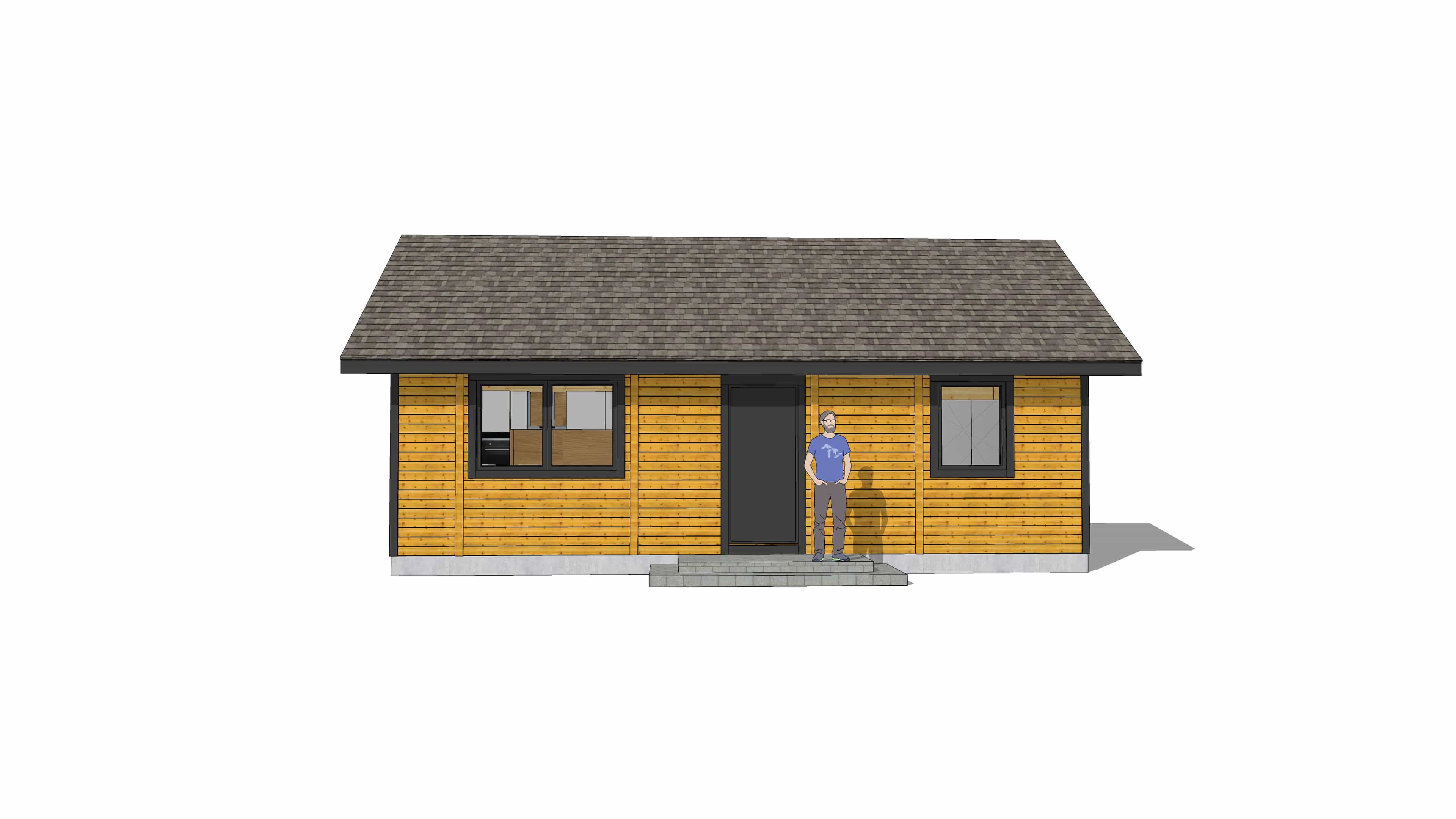 Drewniany domek rekreacyjny całoroczny CRK5 - 54 m² - zdjęcie 24
