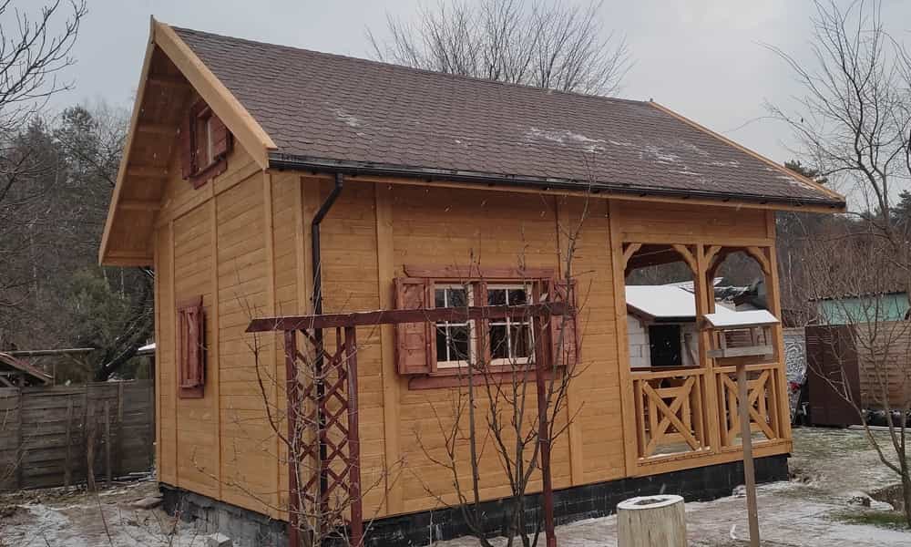 Letniskowy drewniany domek całoroczny – CRA4