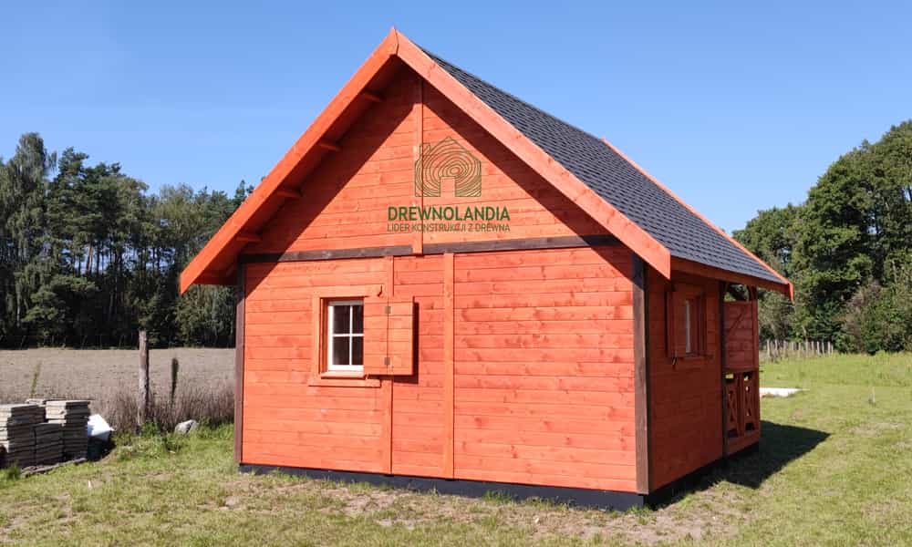 Domek drewniany z antresolą – CRA1