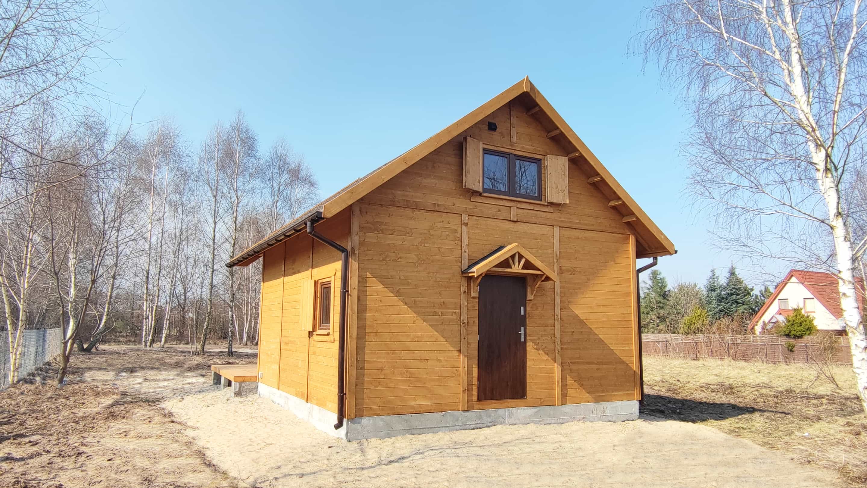 Domek rekreacyjny CRK6 – widok na przestronny taras