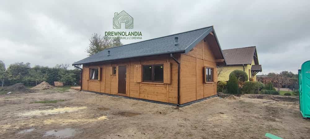 Parterowy drewniany domek CRK1 – powierzchnia 70m²