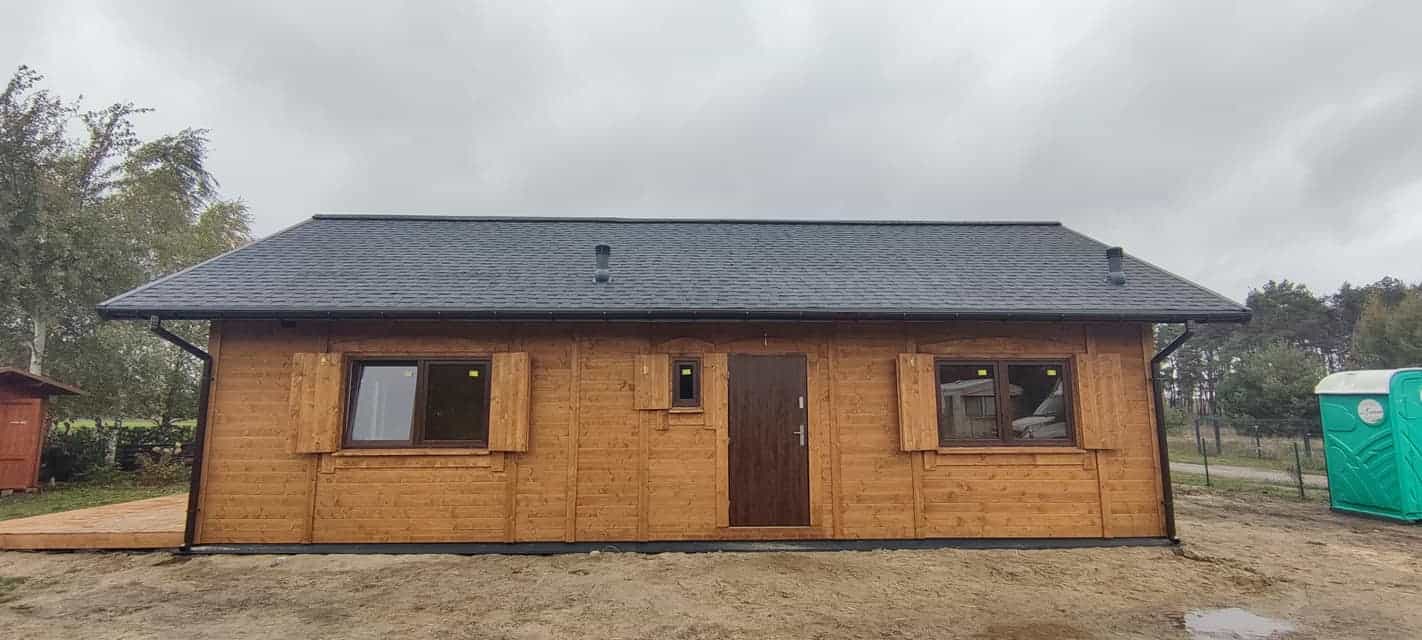 Widok domu rekreacyjnego CRK17 – przestronny projekt o wymiarach 11x6m, powierzchnia 66m²