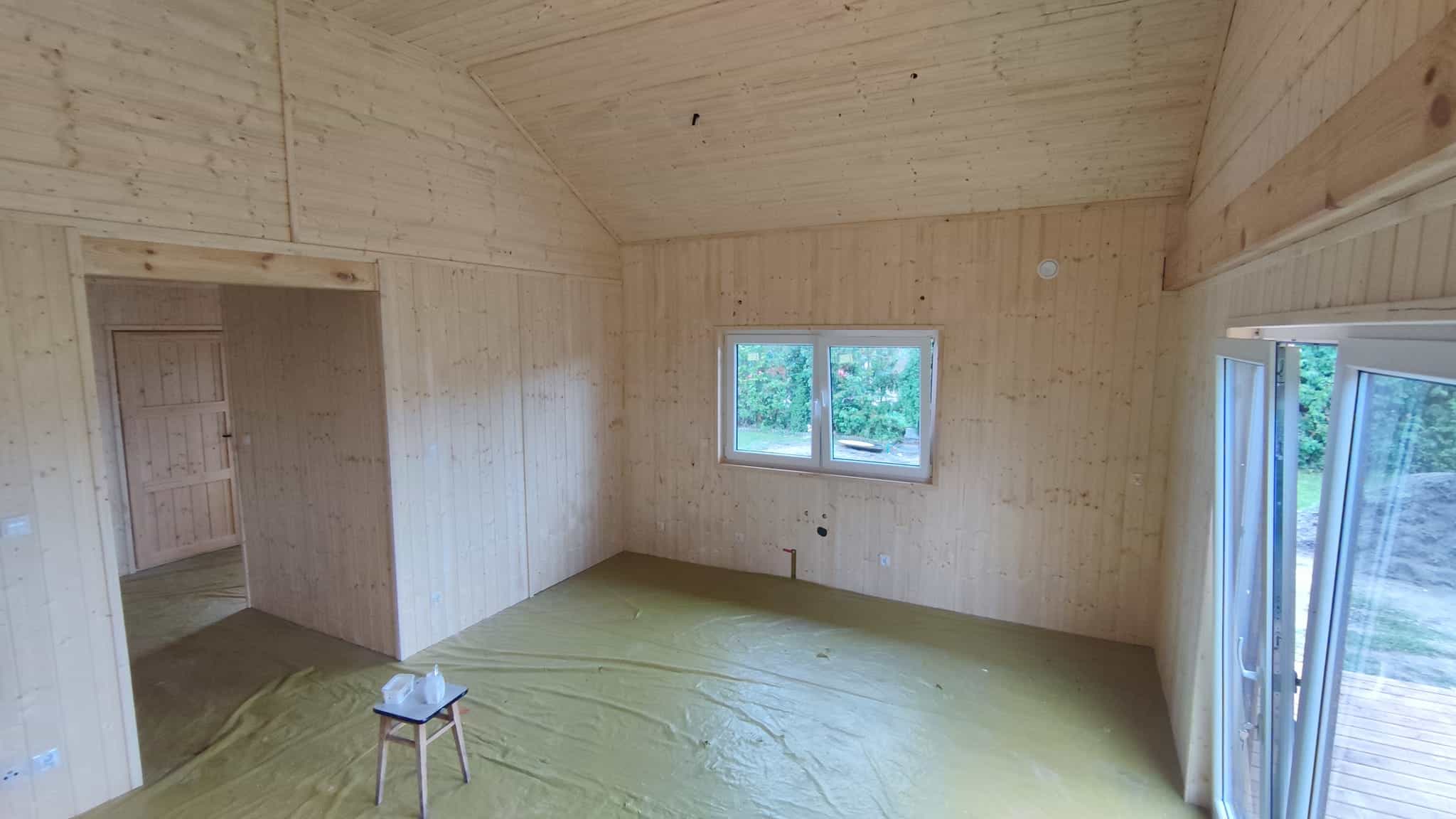 Drewniany dom CRK17 – widok na tylną elewację