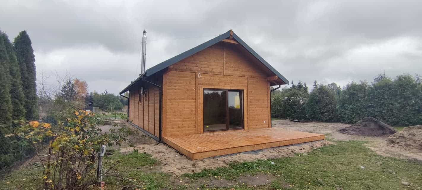 Elewacja domu CRK17 – minimalistyczny styl o powierzchni 66m²