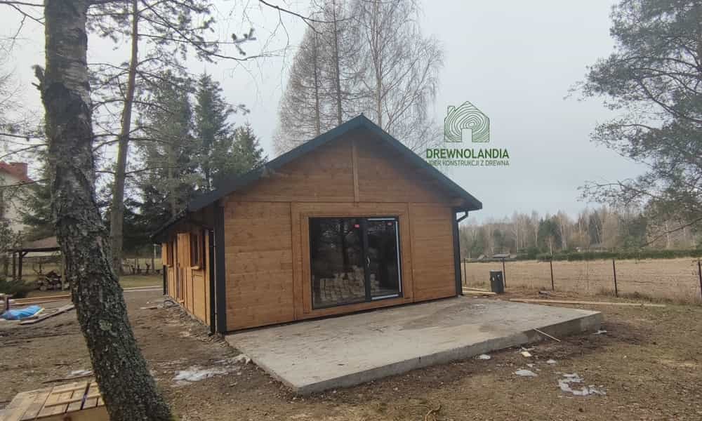 Domek drewniany całoroczny CRK1 – powierzchnia 70m², idealny na każdą porę roku