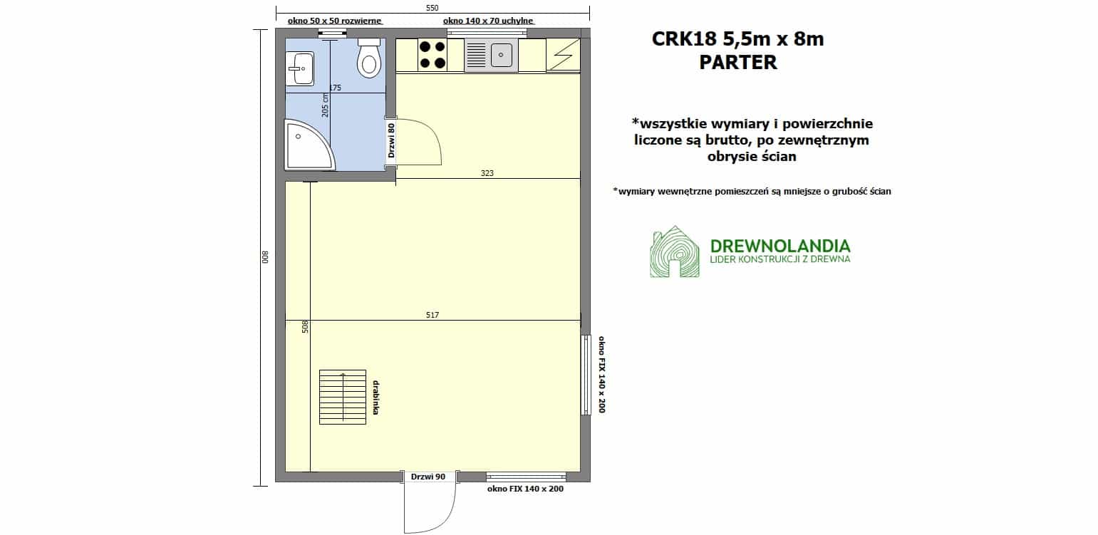 Domek rekreacyjny całoroczny CRK18 – 45 m²        - zdjęcie 2