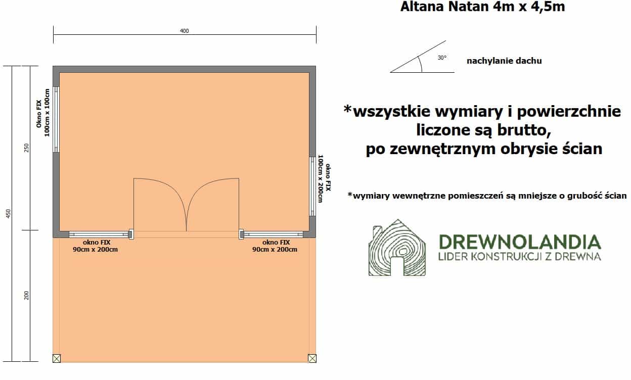 Nowoczesny Domek-Altana ogrodowa Natan 4×4,5m - zdjęcie 2