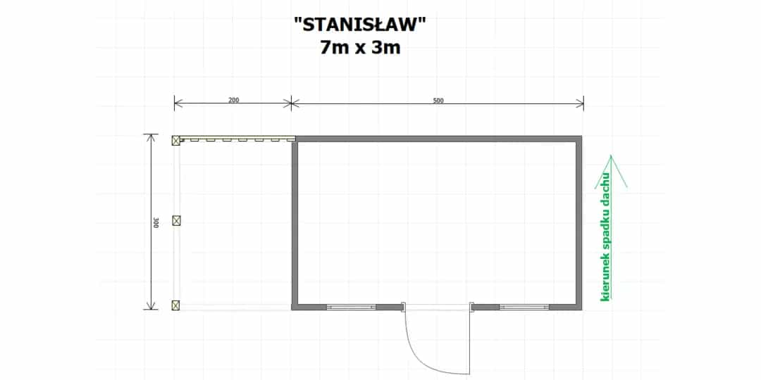 Domek gospodarczy Stanisław - 7x3m - zdjęcie 2