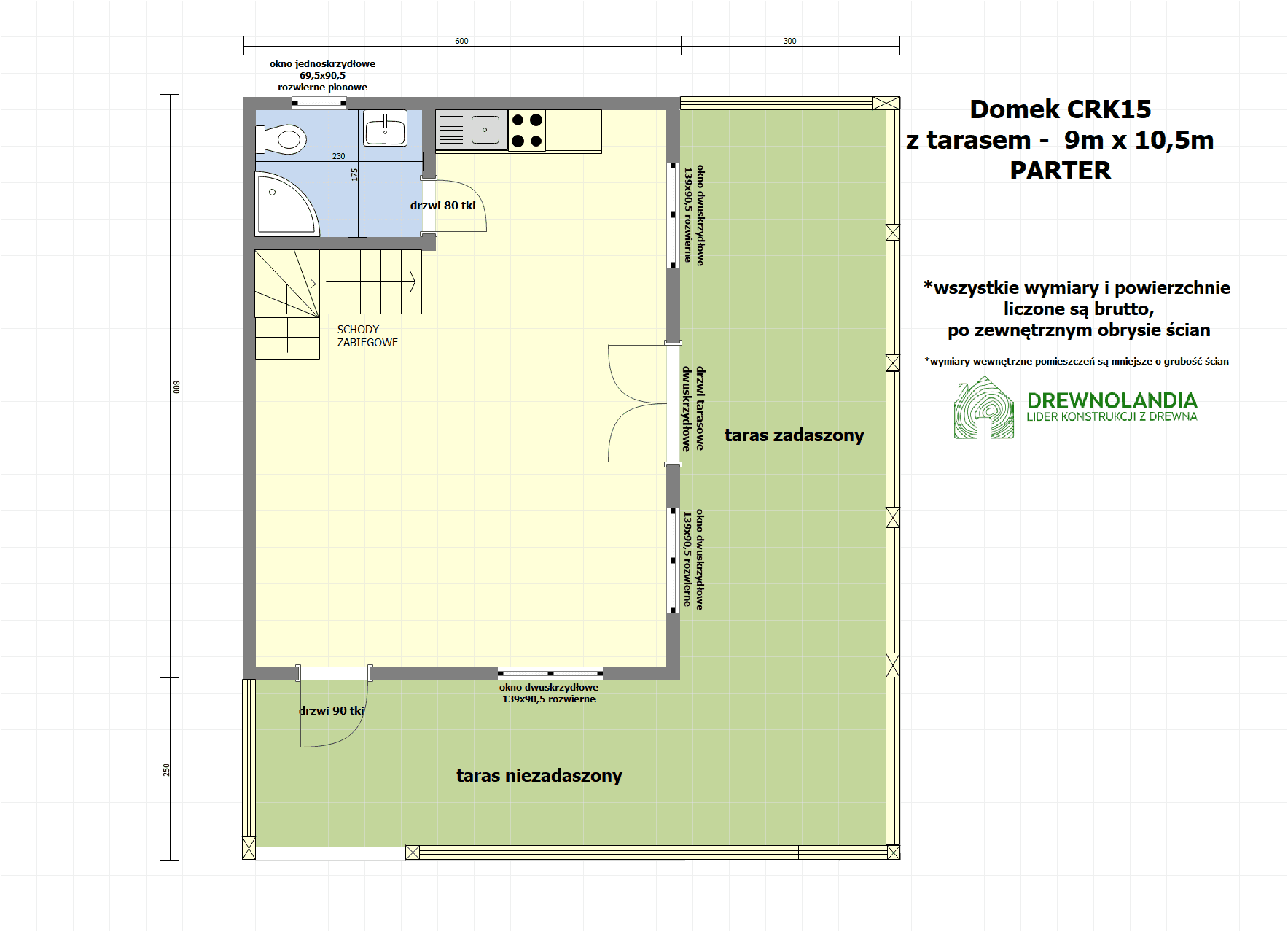 Domek rekreacyjny całoroczny CRK15 – 48 m²        - zdjęcie 2