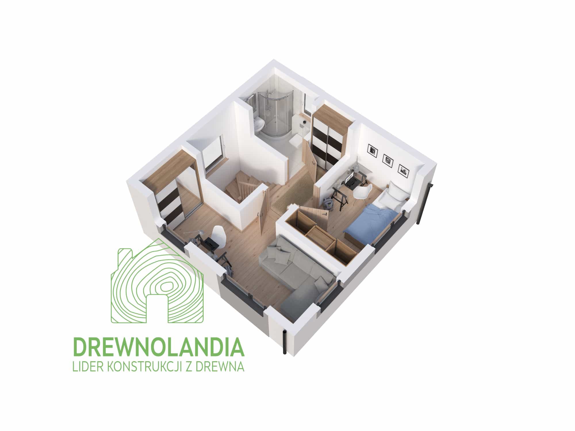 Domek mieszkalny całoroczny CRP5 PREMIUM - WT 2021 – 35 m² - zdjęcie 3