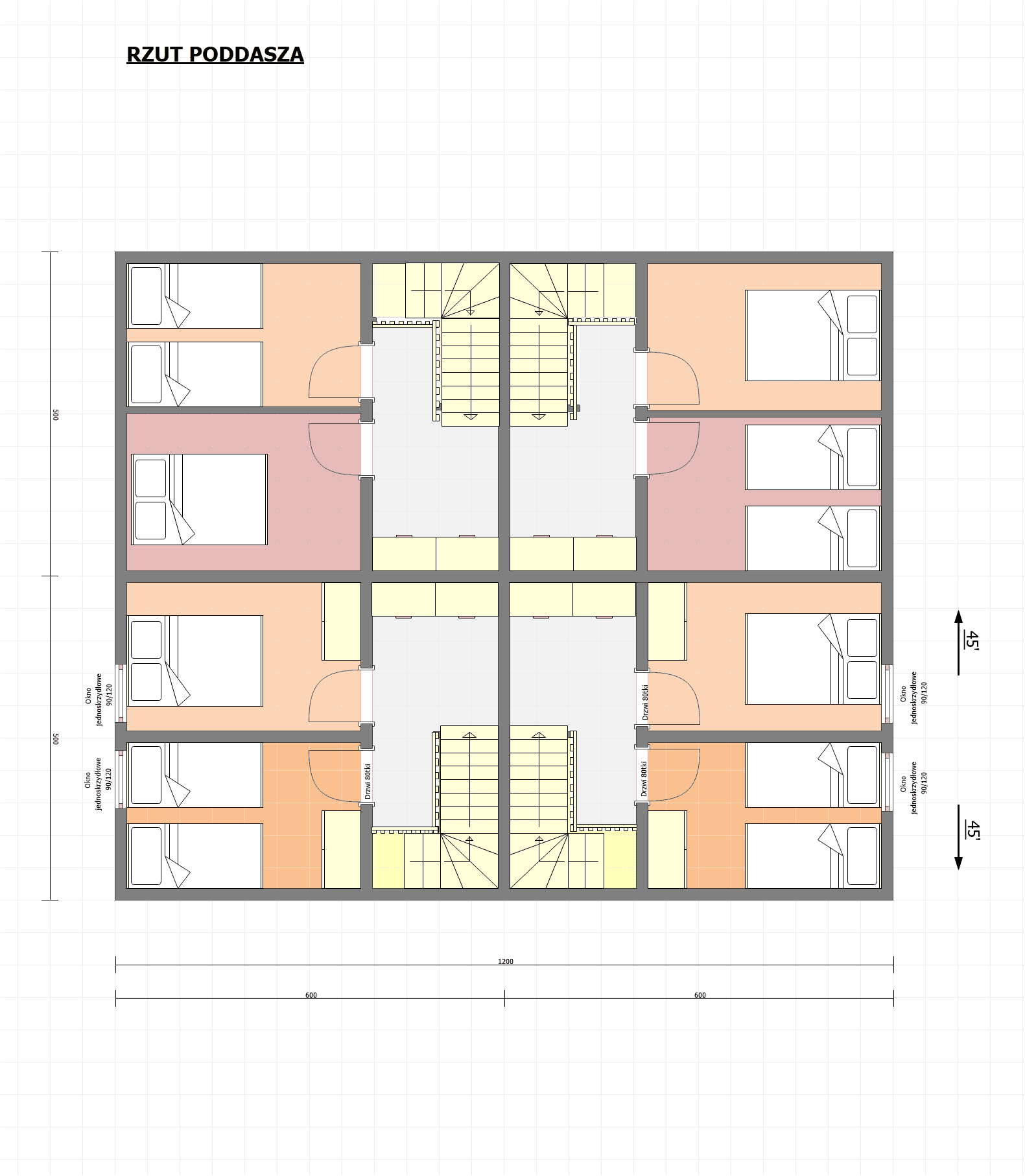 Kompleks domków pod wynajem J1X4 – 120 m2 - zdjęcie 3