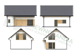 Projekt rzutów domu Drewnolandia V2 – całoroczny dom mieszkalny