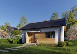 Dom całoroczny XS – kompaktowy, funkcjonalny projekt DREWNOLANDIA