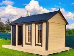 Drewniana altana, domek narzędziowy do ogrodu – Jacek, piękny i funkcjonalna