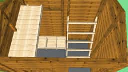 Detal elewacji drewnianego kurnika Damian, wytrzymała i estetyczna konstrukcja