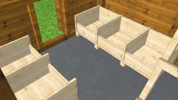 Przestronny kurnik Damian o wymiarach 1,5m x 4m – idealny dla mniejszych hodowli