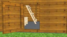 Elegancki kurnik Damian – kompaktowe wymiary, trwałość i funkcjonalność