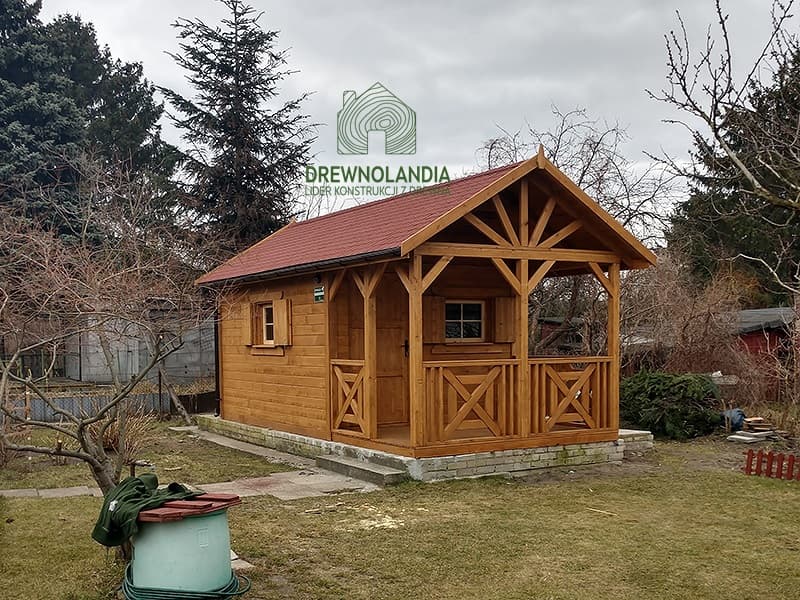 Letniskowe drewniane domki 35m