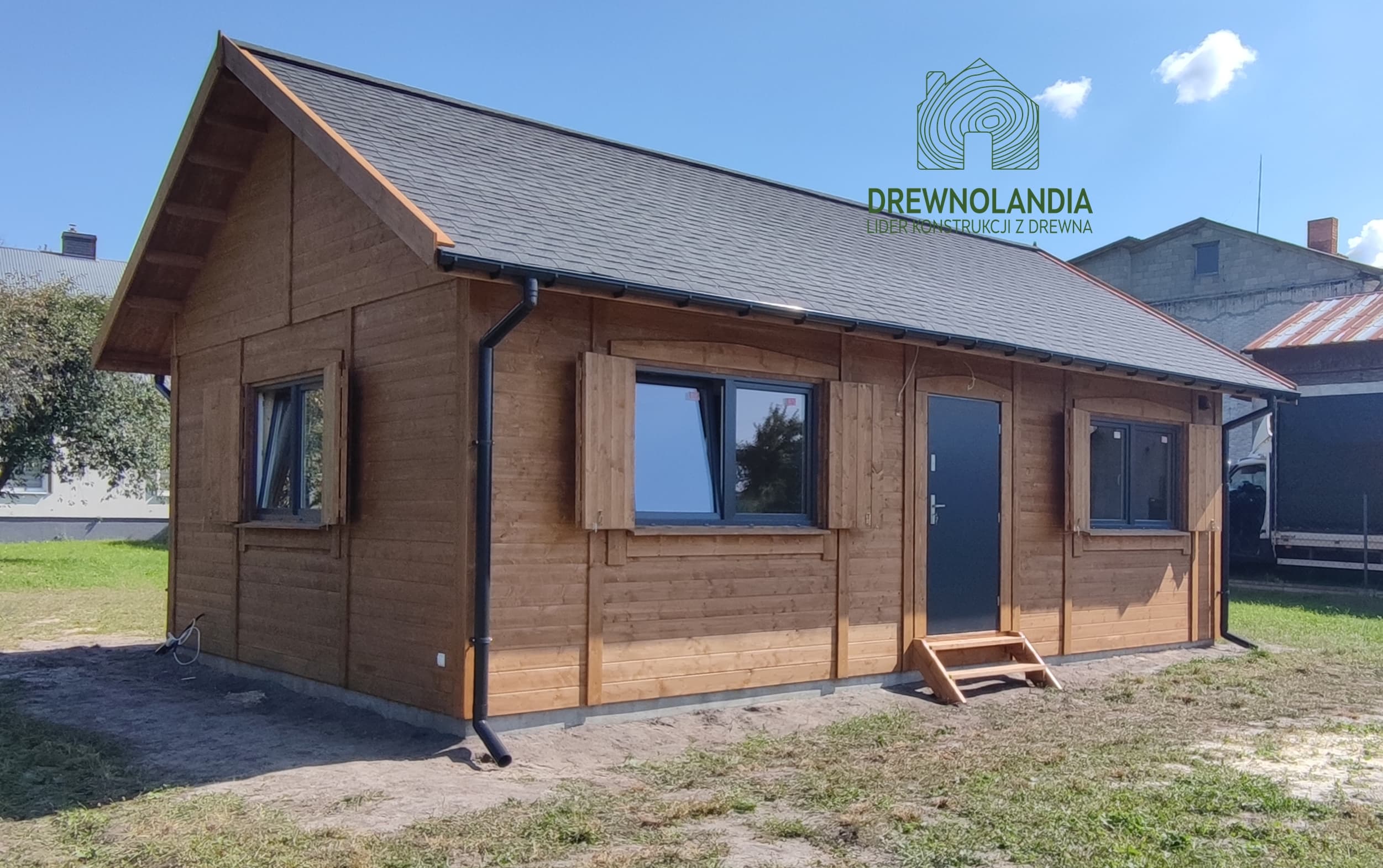 Drewniany domek rekreacyjny całoroczny CRK5 - 54 m²