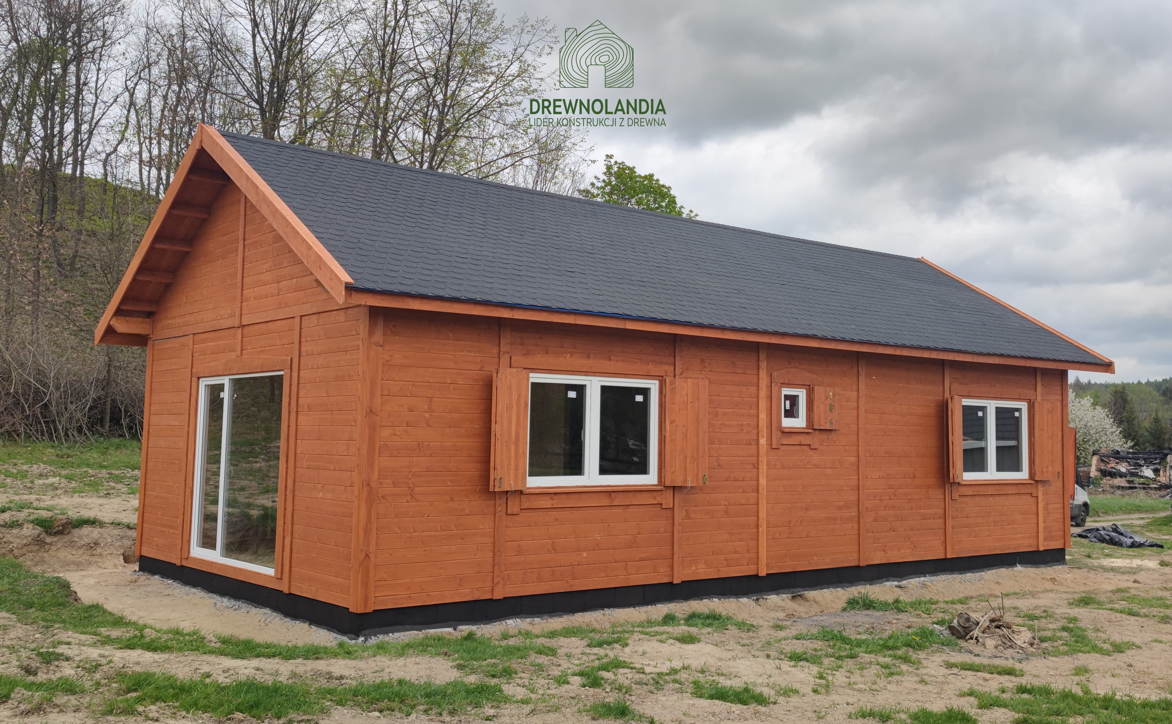 Antoni – rekreacyjny domek całoroczny Drewnolandia, 70 m²