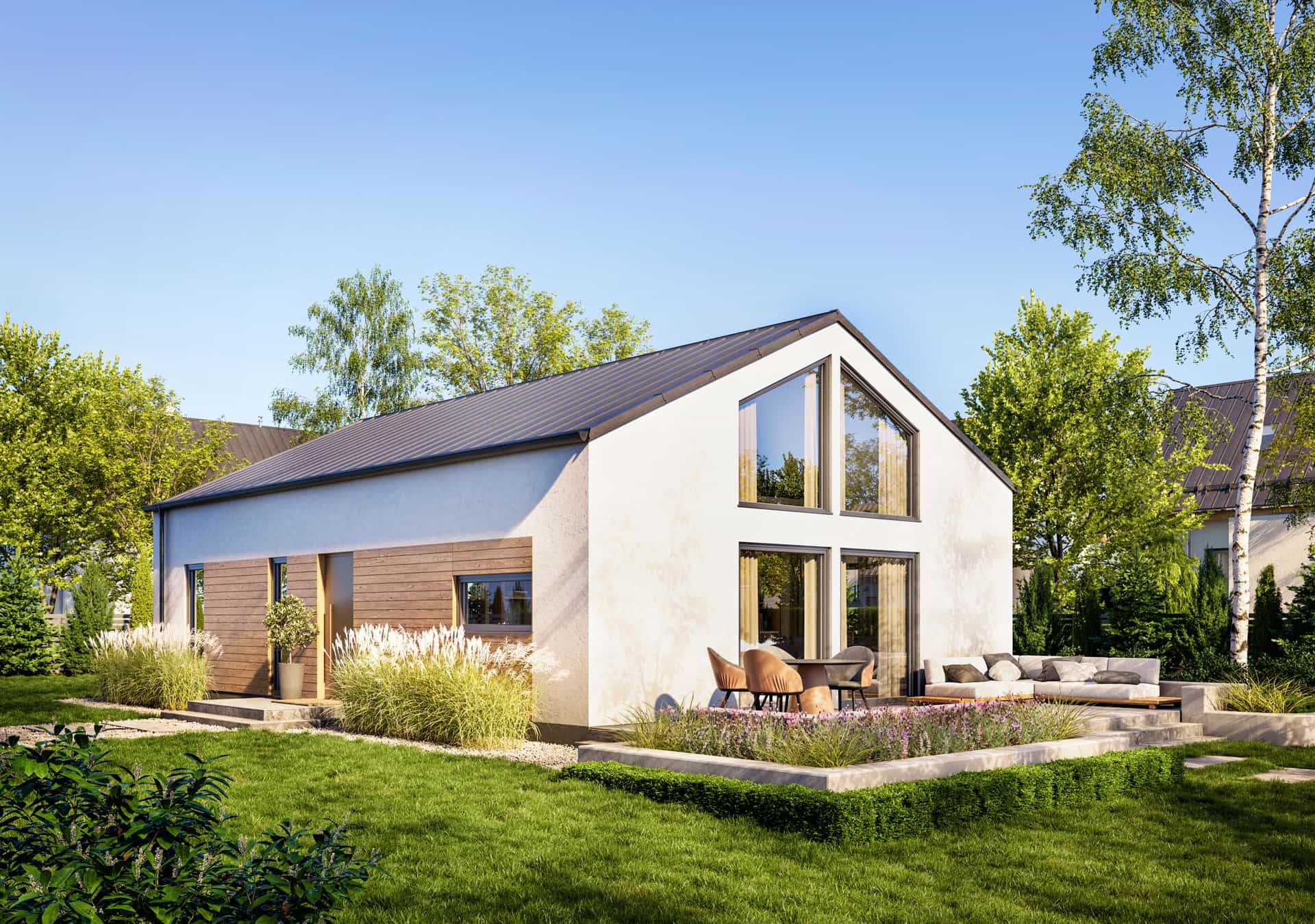 Drewnolandia V4 – funkcjonalny całoroczny dom mieszkalny