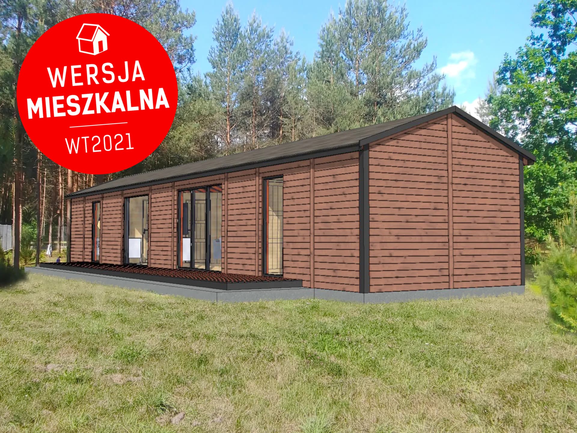 Dom mieszkalny całoroczny CRK3 PLUS - WT 2021 – 70 m²