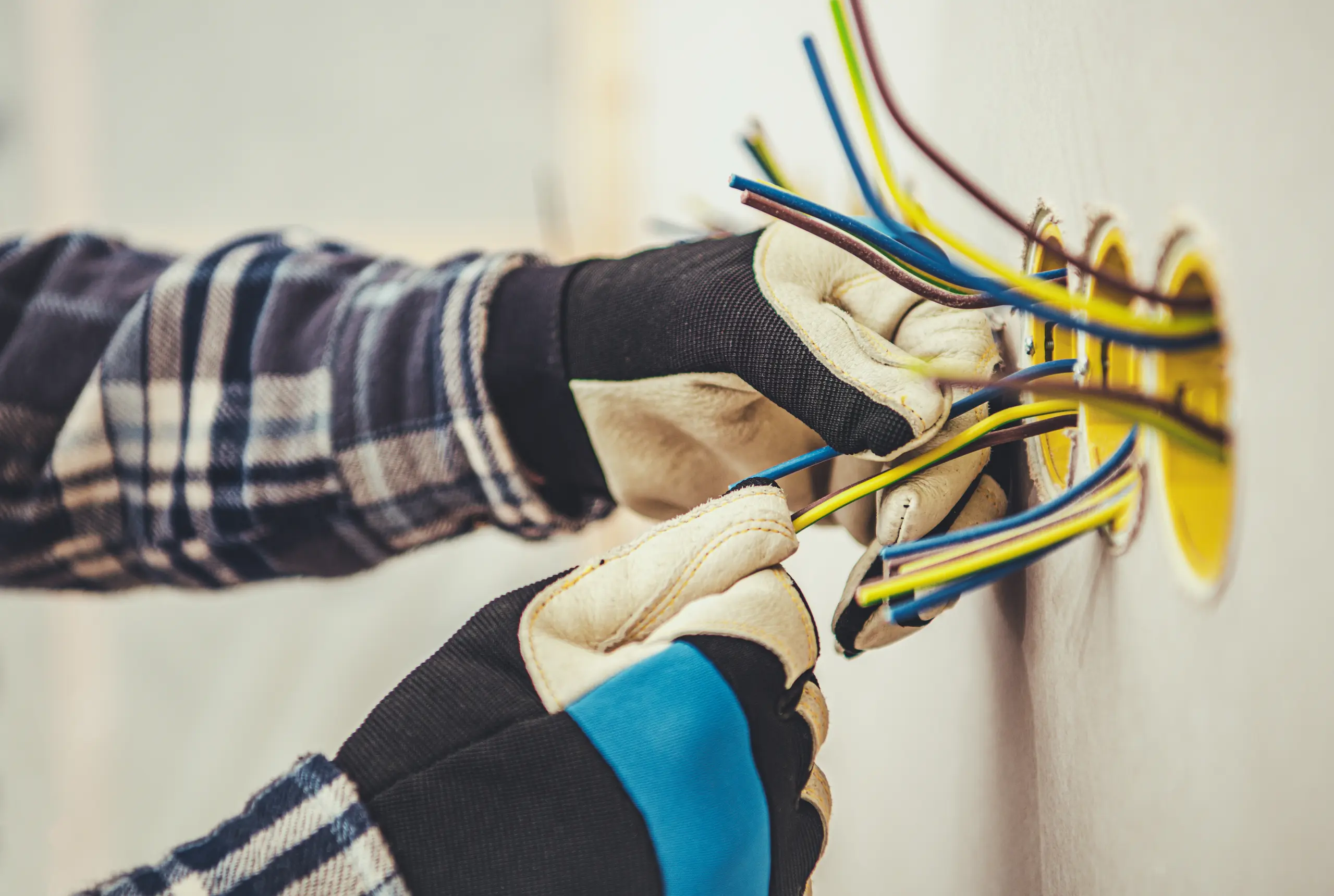 rozmieszczenie gniazdek w domku drewnianym