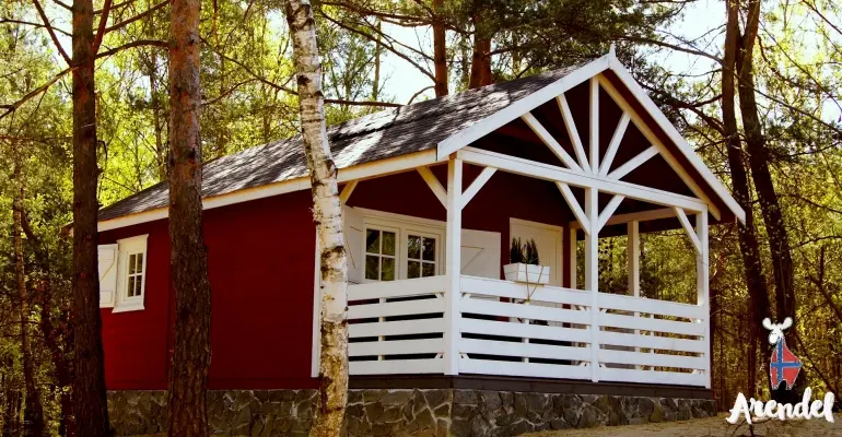 Nasze domki w Norweskiej wiosce Arendel