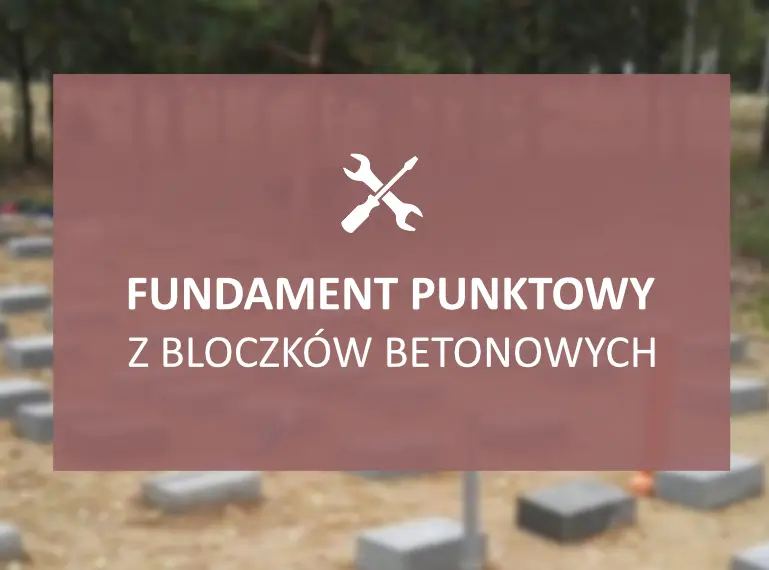 fundament z bloczków betonowych