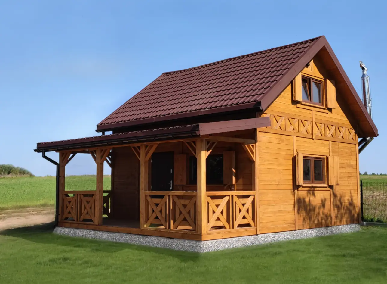 teren pod domek całoroczny z drewna