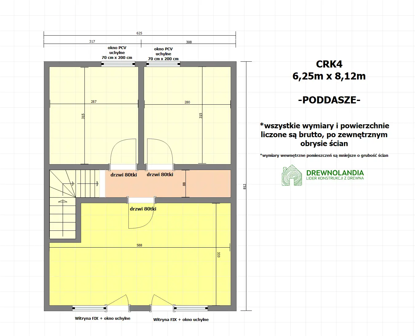 Dom rekreacyjny całoroczny CRK4 - nowoczesna stodoła - 50 m2 zabudowy