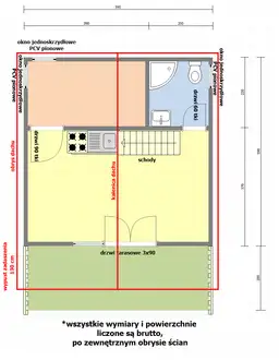 Domek rekreacyjny całoroczny CRA6 - 35 m² - zdjęcie 2