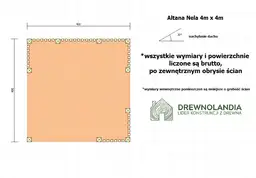 Altana Nela - 4m x 4m - Biała - zdjęcie 2