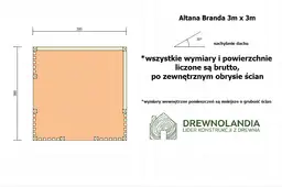Altana Branda - 3m x 3m - zdjęcie 2