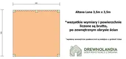 Altana Lana - 3,5m x 3,5m - zdjęcie 2