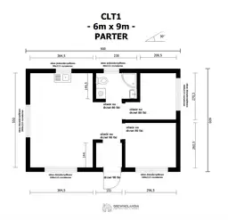 CLT1 Najtańszy Dom Całoroczny w Polsce – WT 2021 – 54 m² - zdjęcie 2