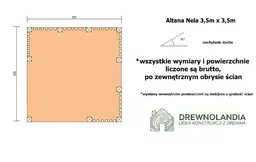 Altana Nela - 3,5m x 3,5m - zdjęcie 2