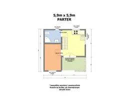 Domek całoroczny WT2021 CRA51 - wersja - V2 - 35 m² - zdjęcie 3