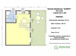 Domek Albert III SSO 7mx5m +taras 7mx3m - zdjęcie 2