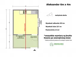 Domek  Aleksander - 6x4m (SSO) - zdjęcie 2