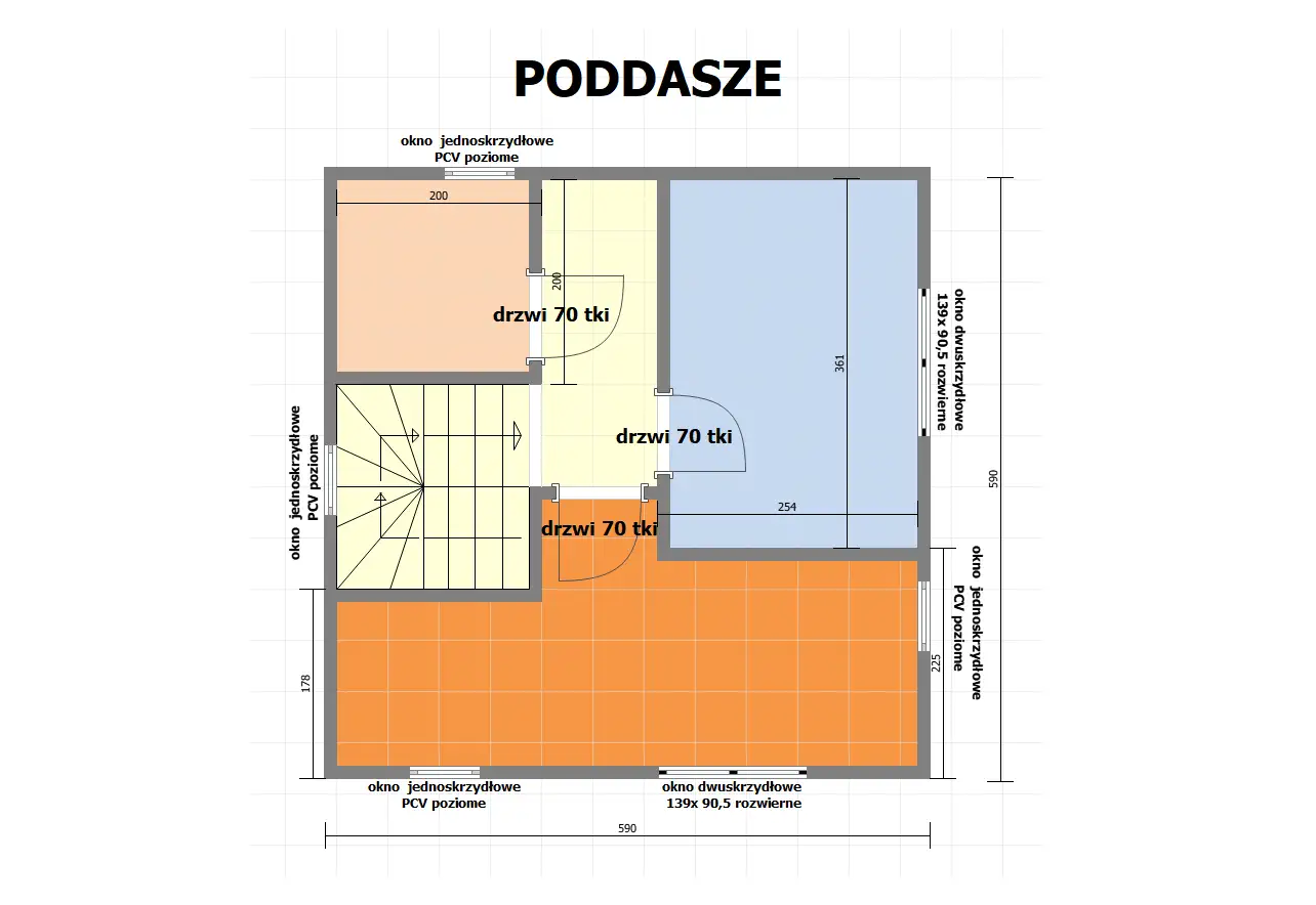 Domek Łukasz - 35 m² - 70 m² (SSZ)