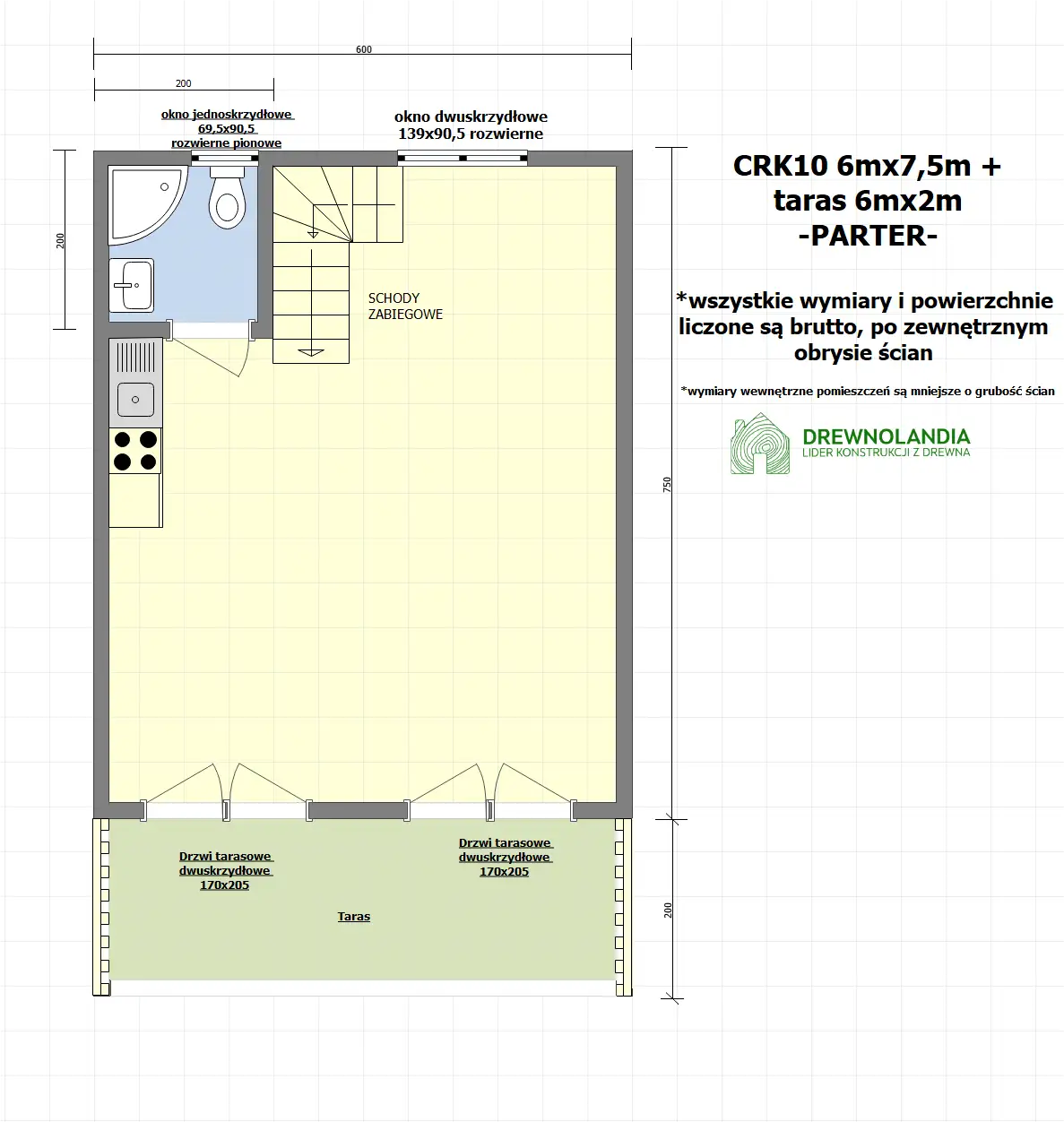 Domek Piotr – 45 m² (SSZ)