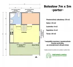 Domek Bolesław - 7x5m (CRA) - zdjęcie 2